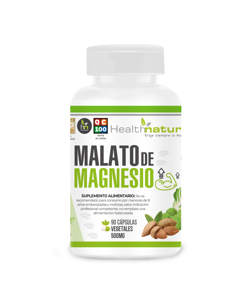 MALATO DE MAGNESIO (60 CÁPSULAS / 500MG)